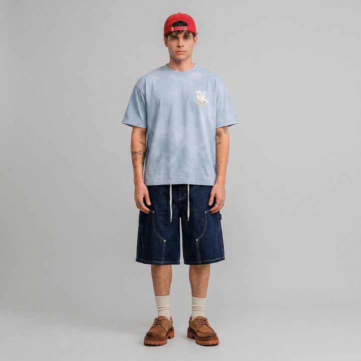 Bloom Boxy T-Shirt - Washed Blue