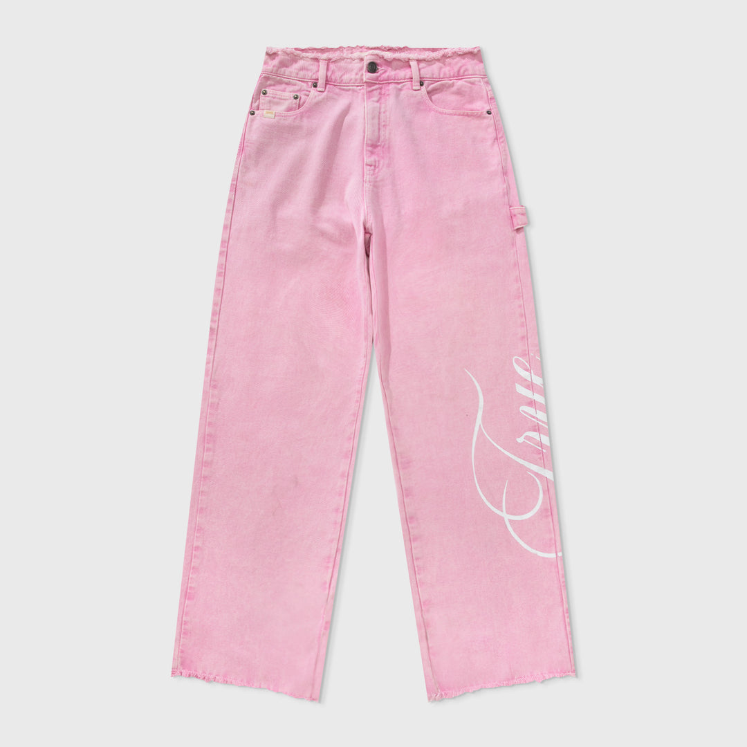 Blush Mid-Rise Pants - Pink