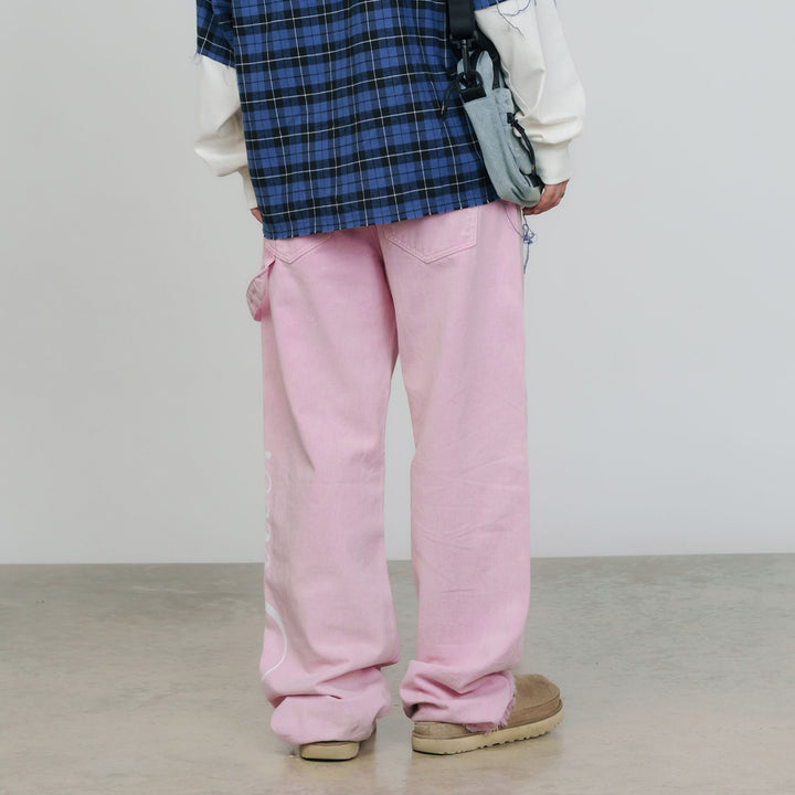 Blush Mid-Rise Pants - Pink