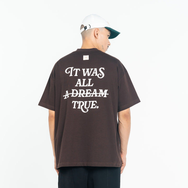 Camiseta Oversized Dream - Café