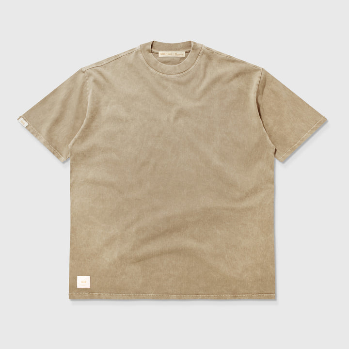 Camiseta Oversized Lavado - Camel