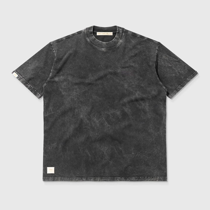 Camiseta Oversized Lavado Just Life - Gris Oscuro