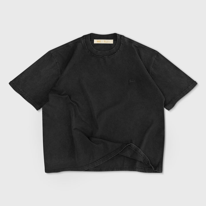 Daily Washed Boxy Tee - Black
