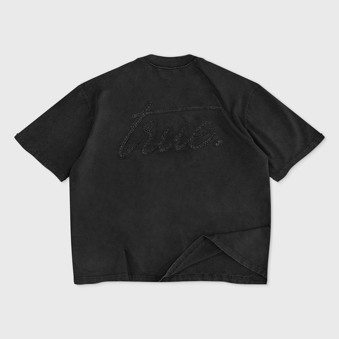 Daily Washed Boxy Tee - Black