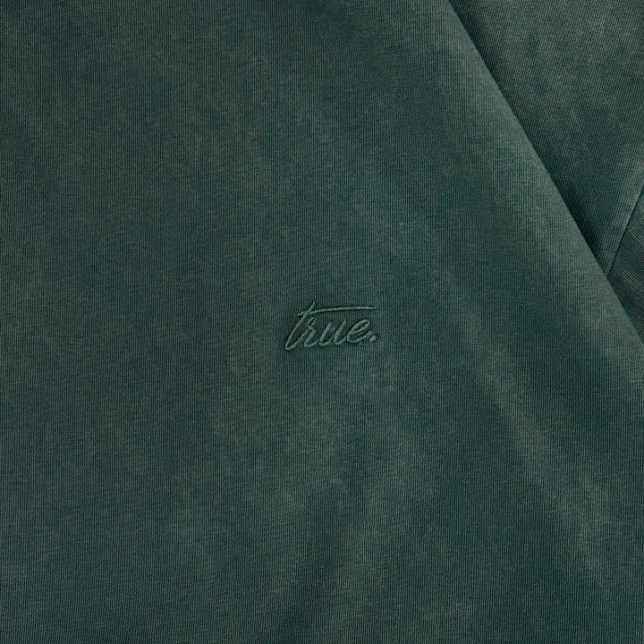 Daily Washed Boxy Tee - Pine Green