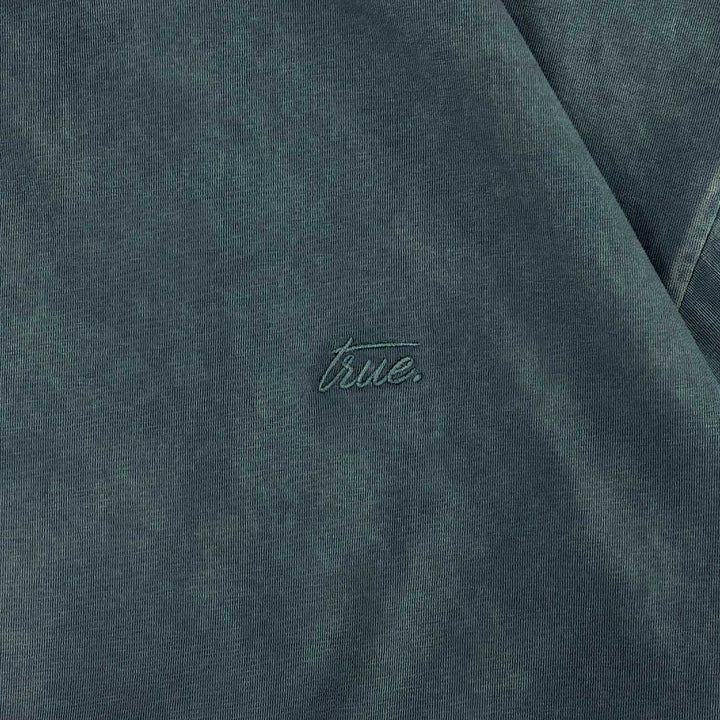 Daily Washed Boxy Tee - Vintage Blue