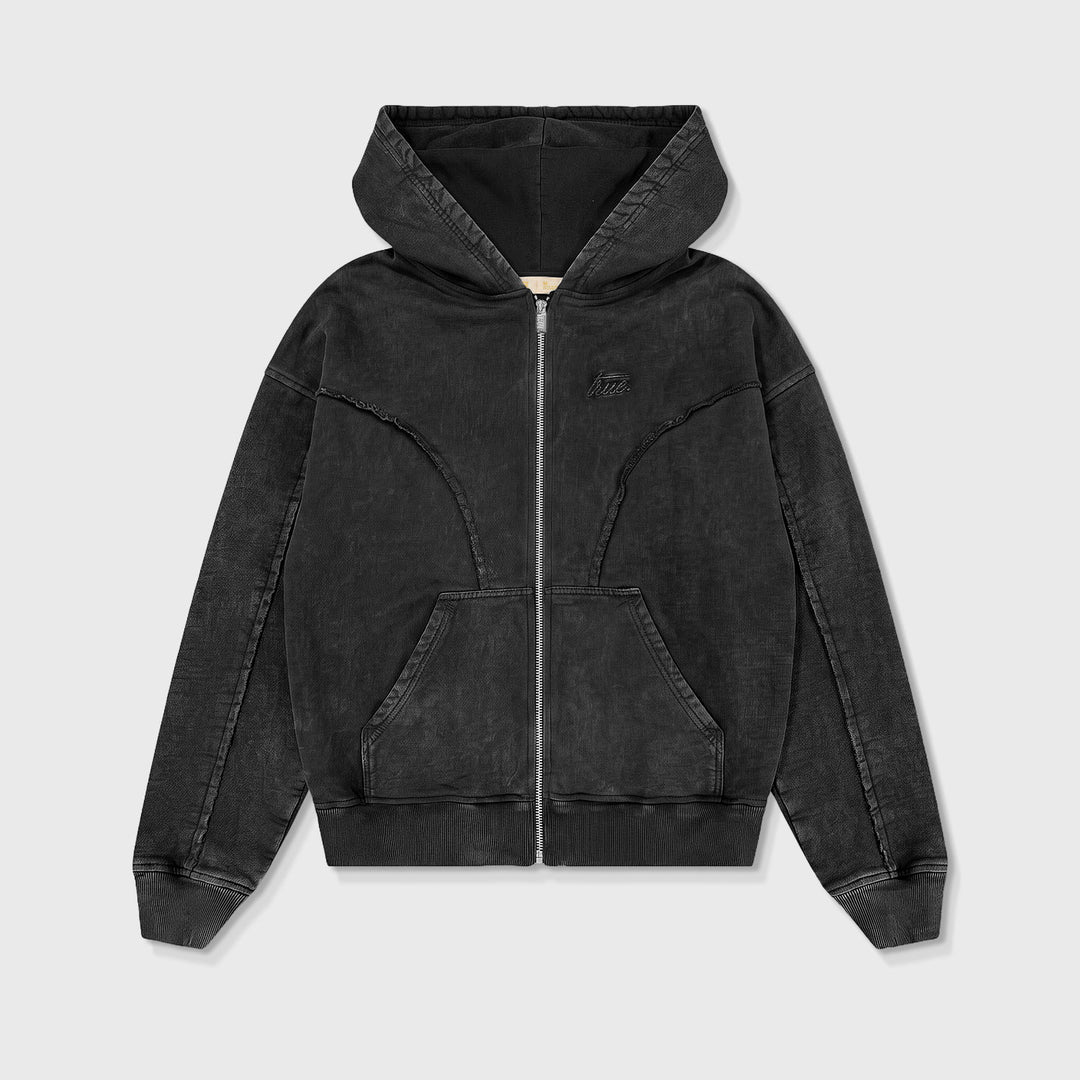 Daily Washed Hoodie - Black