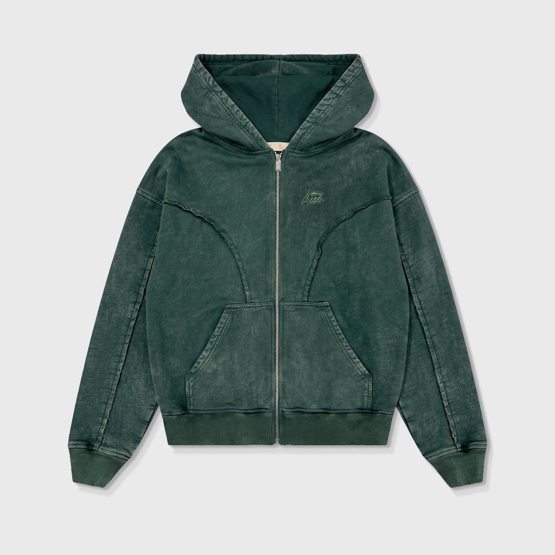 Daily Washed Hoodie - Pine Green