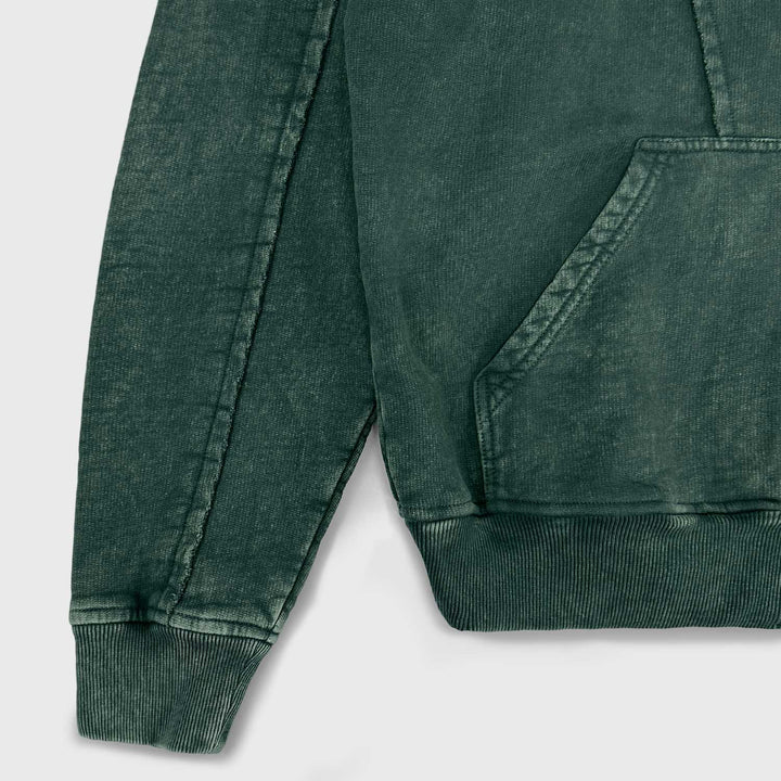 Daily Washed Hoodie - Pine Green
