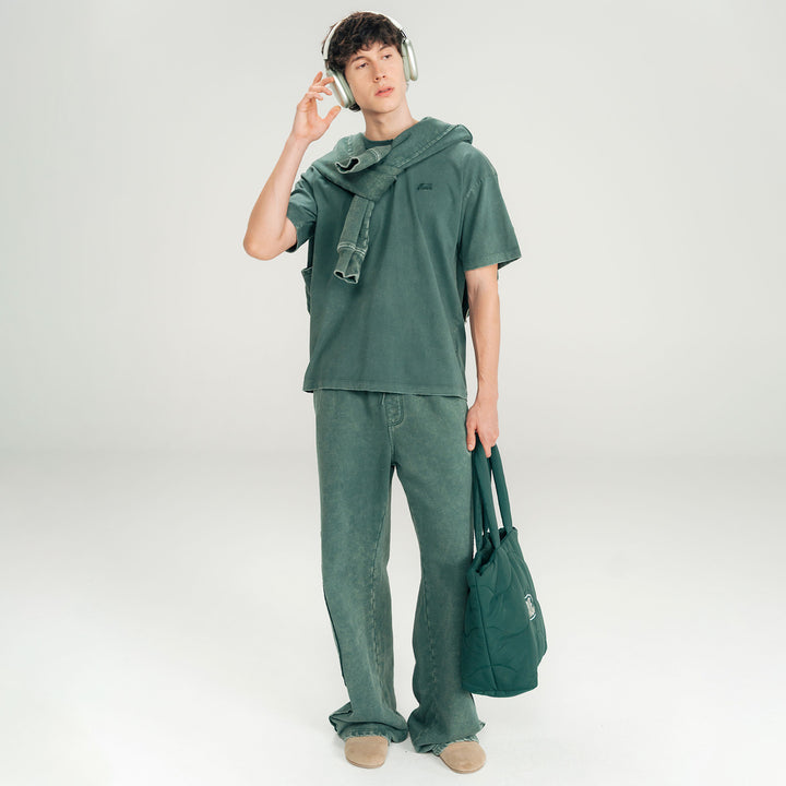 Daily Washed Hoodie - Pine Green