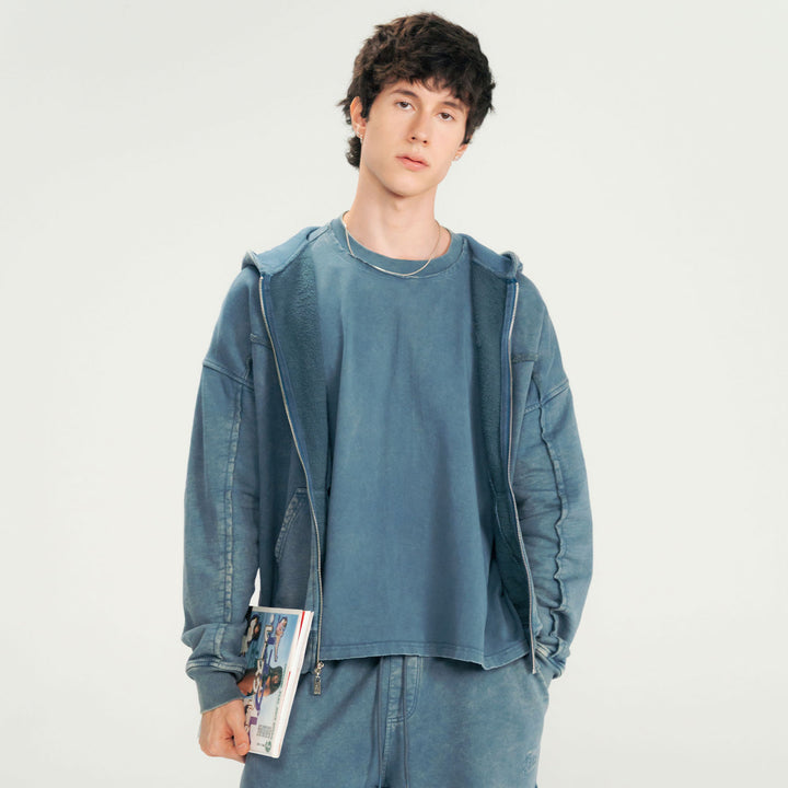 Daily Washed Hoodie - Vintage Blue