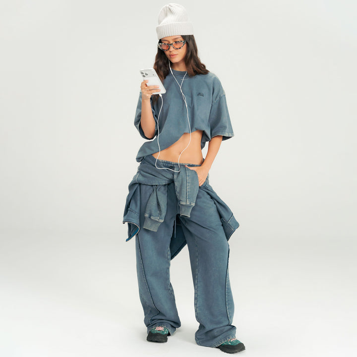 Daily Washed Sweatpants - Vintage Blue