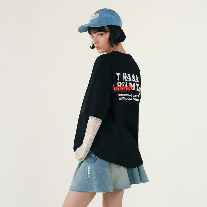 Dreams Boxy T-Shirt - Black