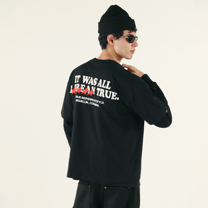 Dreams Boxy T-Shirt - Black