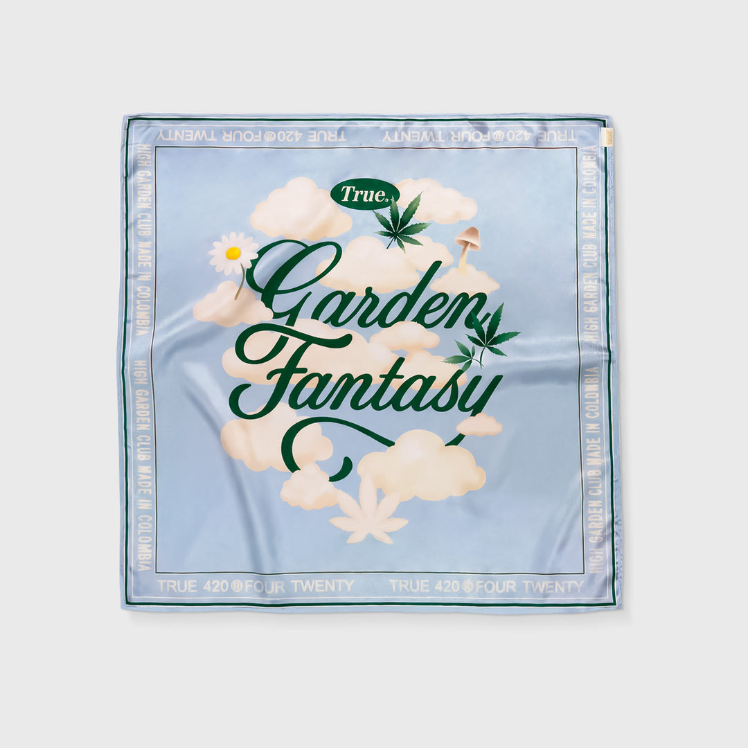 Garden Fantasy Bandana - Baby Blue