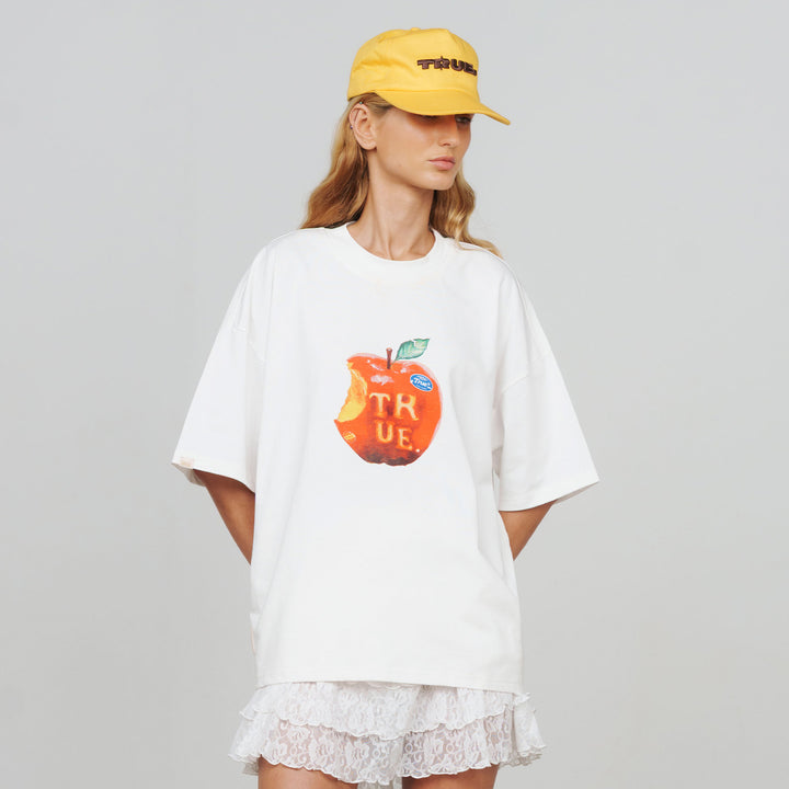 Juicy Boxy Tee - Cream