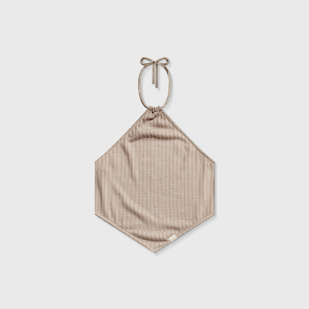 Knit Halter Bandana Top - Cream