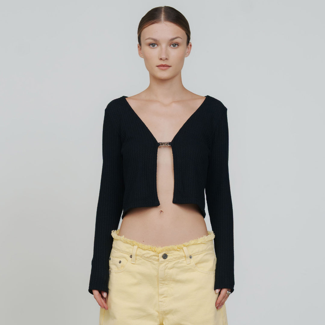 Knit LS Tee - Black