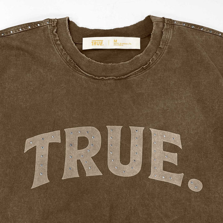 Latino Vintage Boxy Tee - Brown