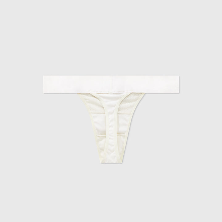 Mesh Cut-Out Bottom - Cream