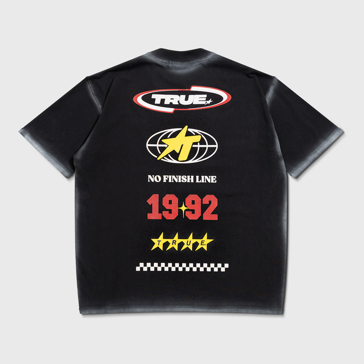 No Finish Line Oversized T-Shirt - Black
