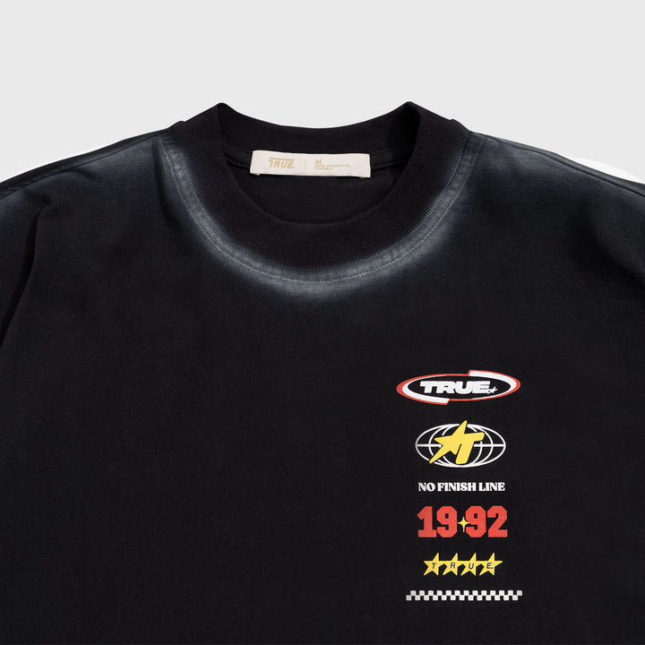 No Finish Line Oversized T-Shirt - Black