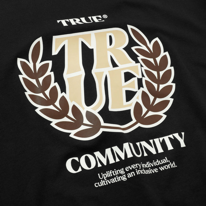 Camiseta Oversized True Community - Negro