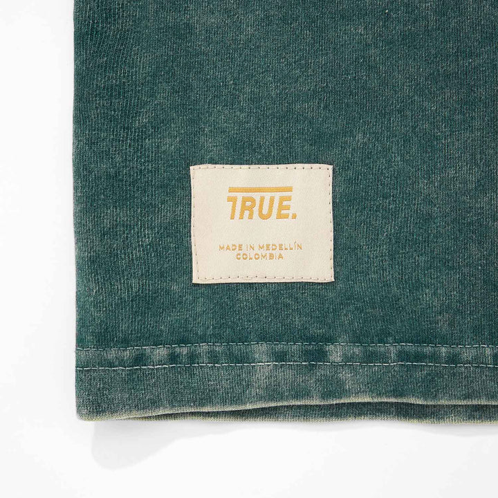 Oversized Washed T- Shirt - Pine Green