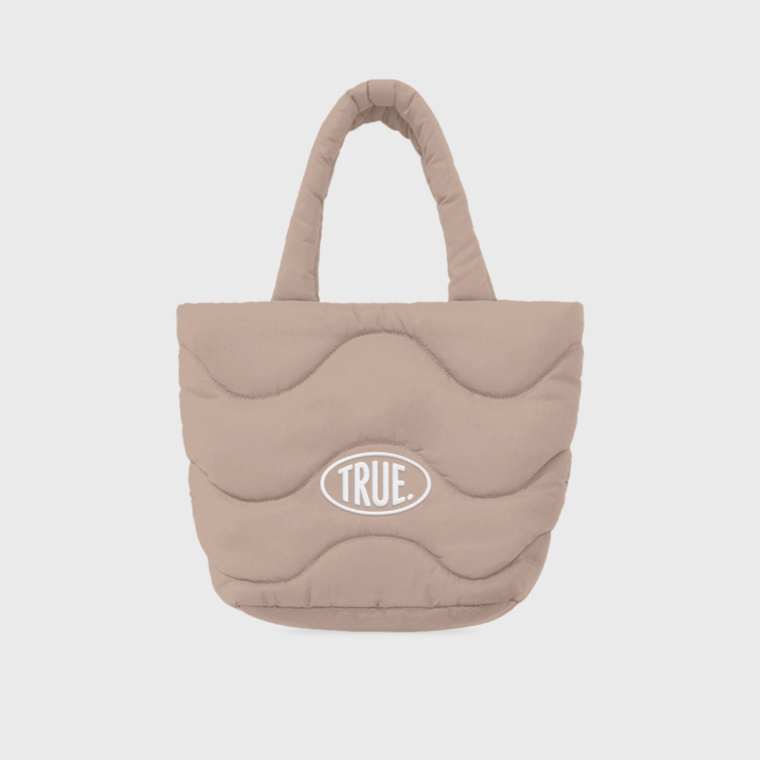 Puffer Shopper Bag - Sand