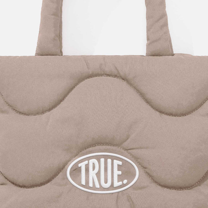 Puffer Shopper Bag - Sand