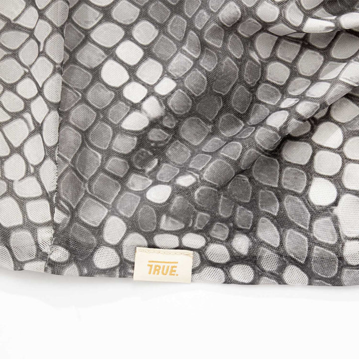 Python Mesh Mini Skirt - Gray