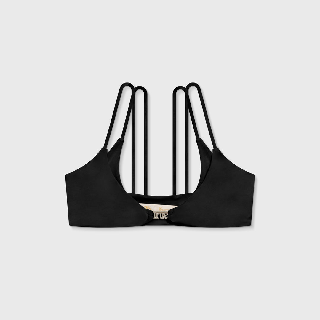 Race Double Strap Top - Black