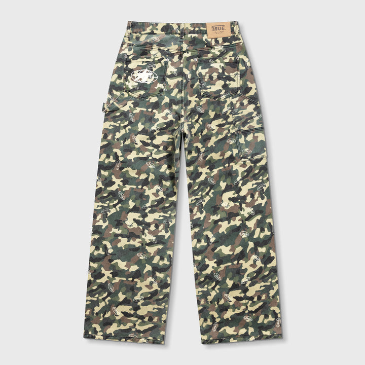 Racing Camo Carpenter Pants - Green