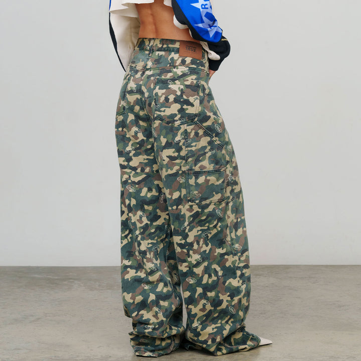 Racing Camo Carpenter Pants - Green