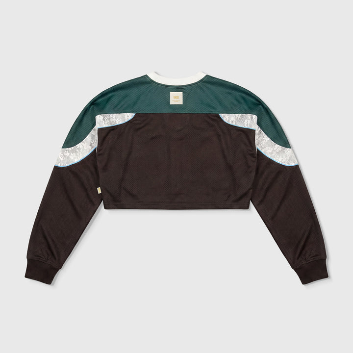 Spirit Cropped LS Jersey - Brown