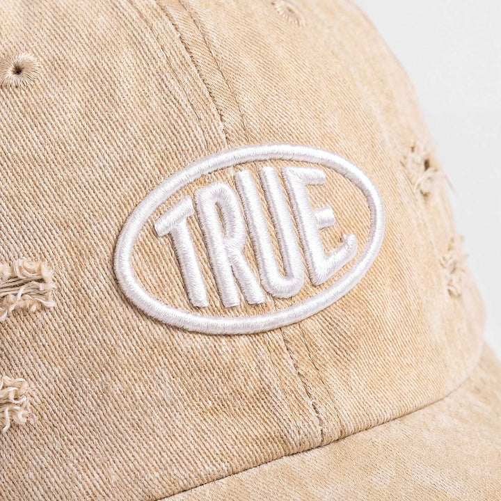 True Stamp Logo Cap - Washed Sand