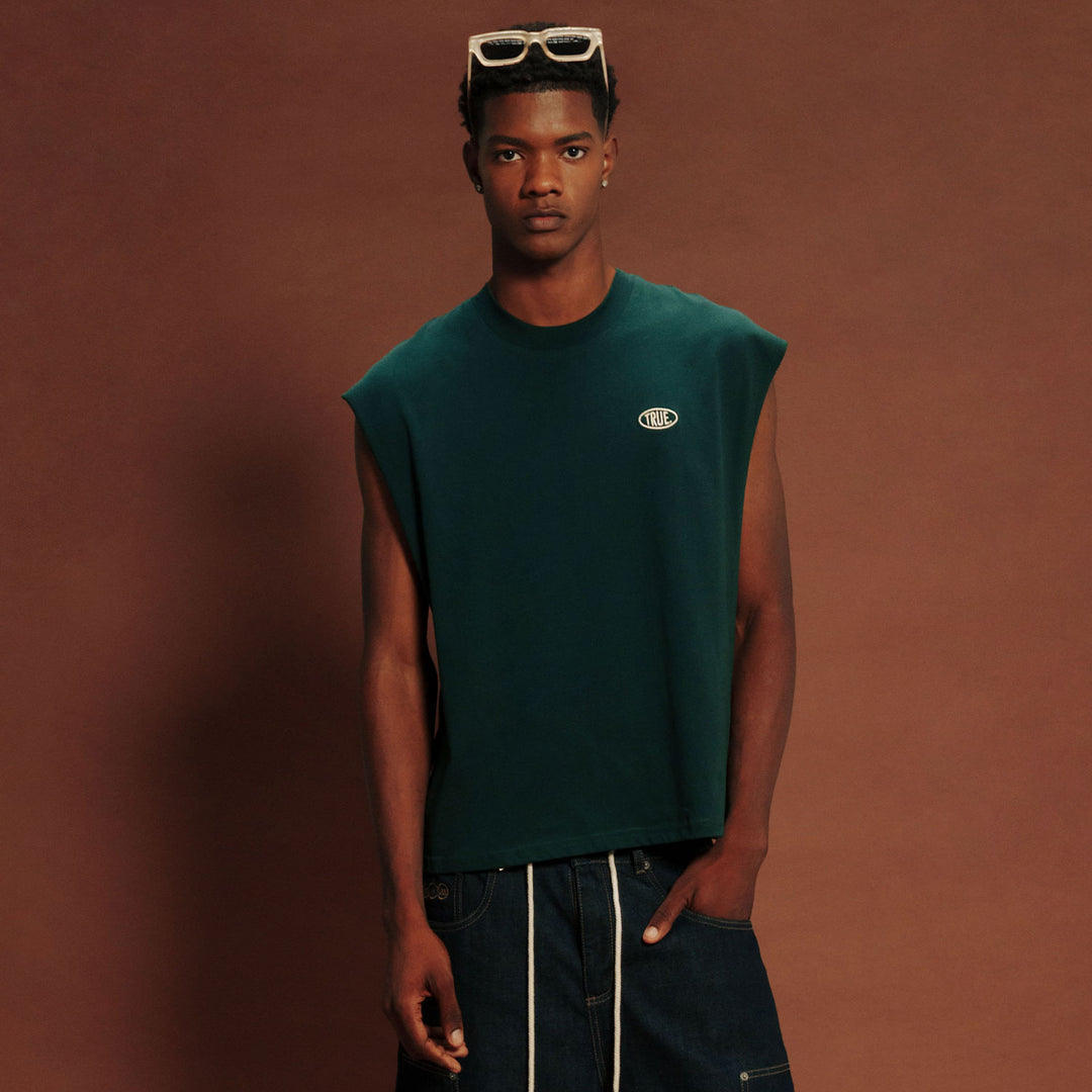 True Warm Tank Top - Pine Green