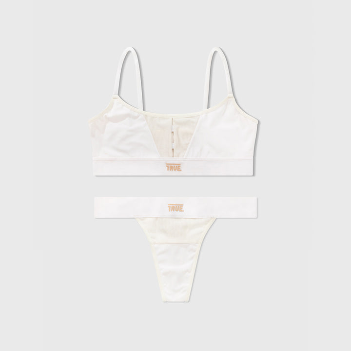 Underwear Set Top Mesh + Pantie - Cream