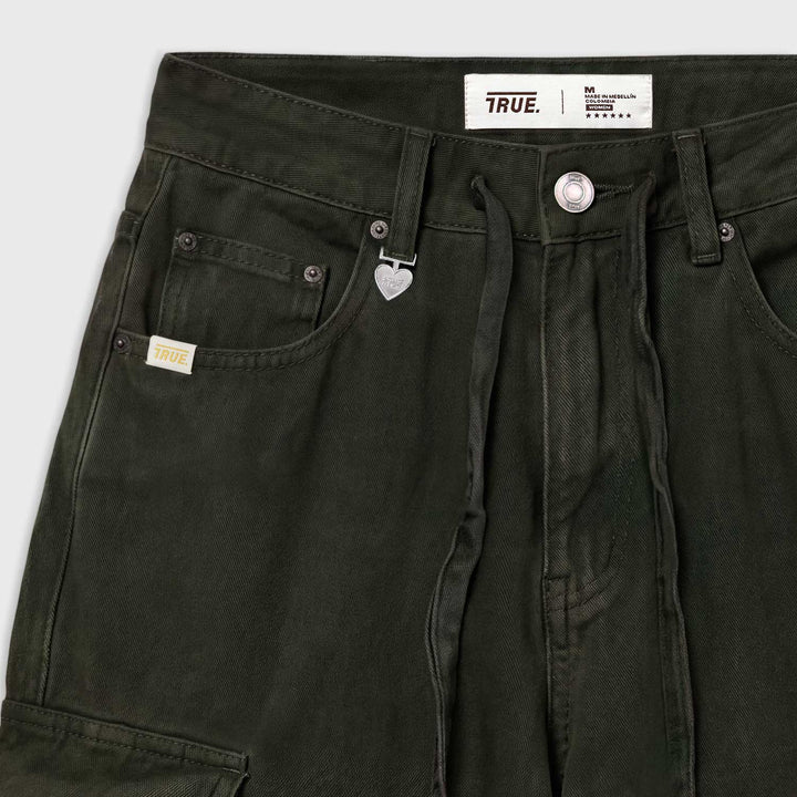 Utility Pocket Cargo Pants - Green