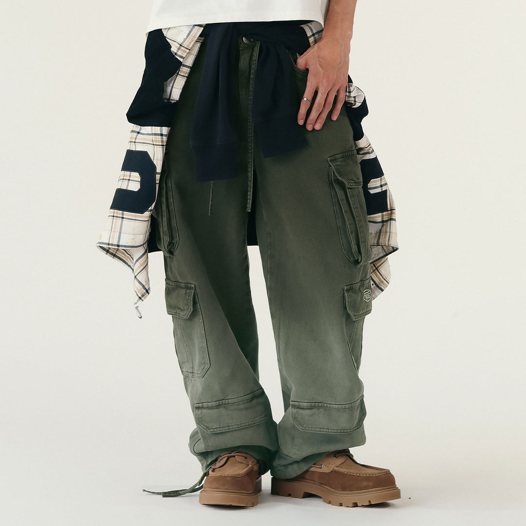 Utility Pocket Cargo Pants - Green