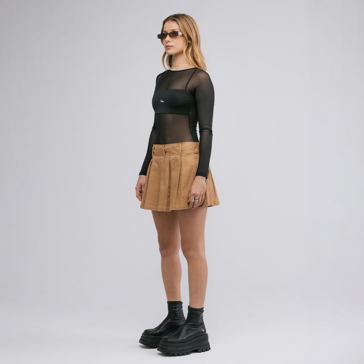 Bandeau Mesh Bodysuit - Black