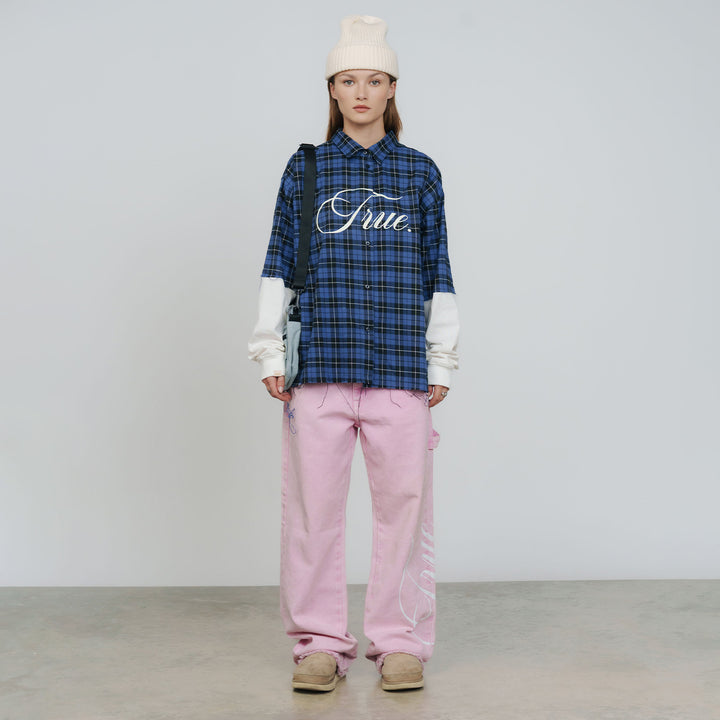 Blush Mid-Rise Pants - Pink