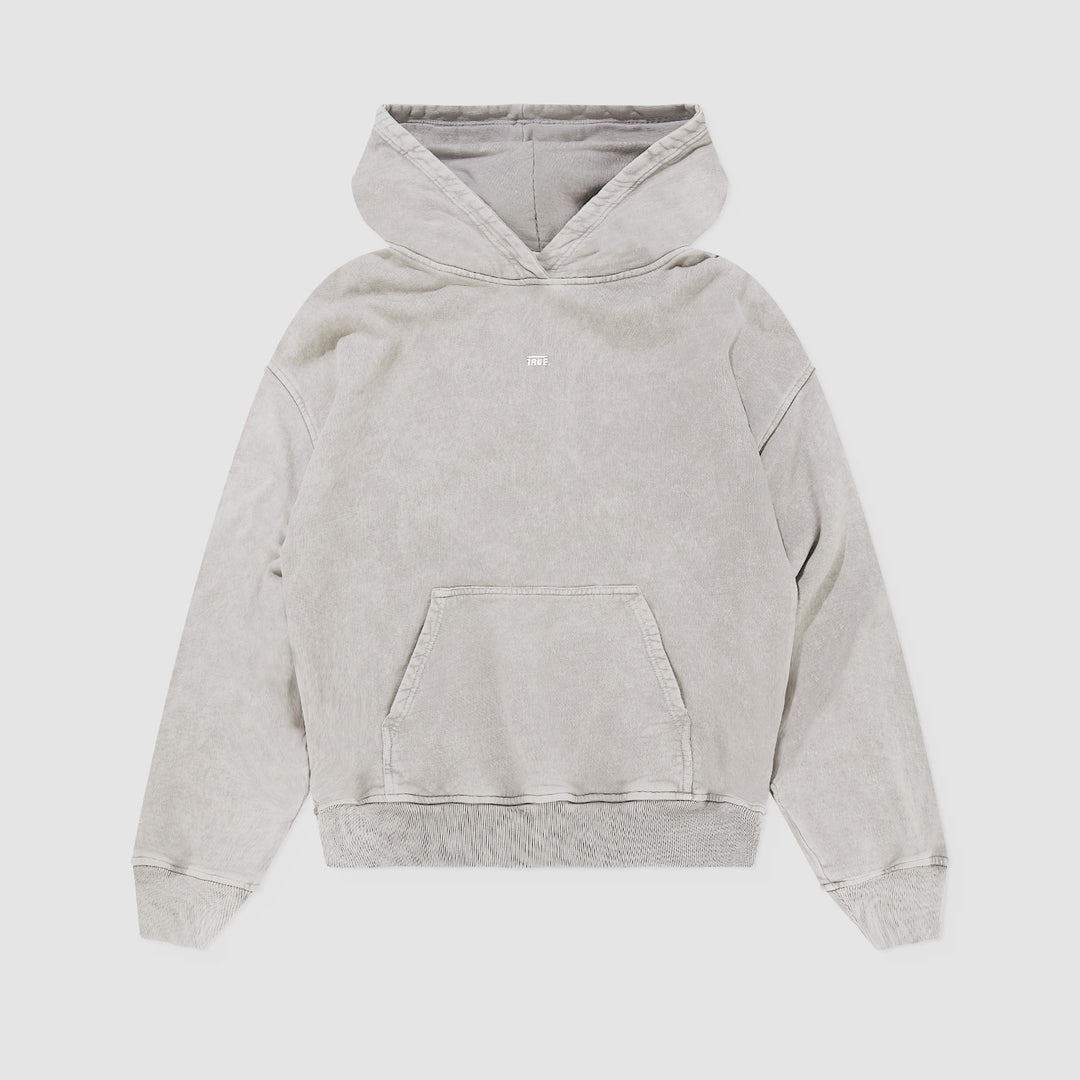 True Classic Hoodie - Washed Gray