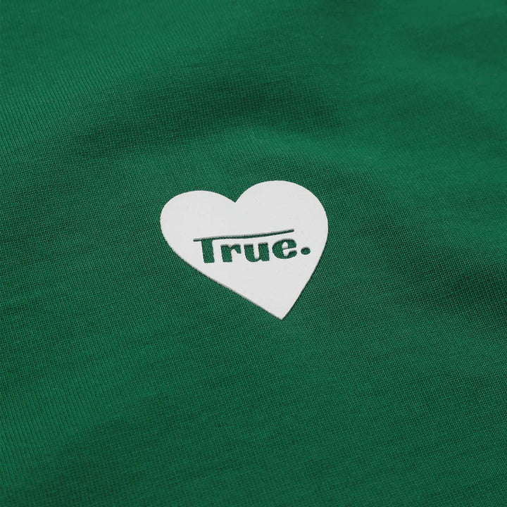 Camiseta Box Fit Corazón - Verde