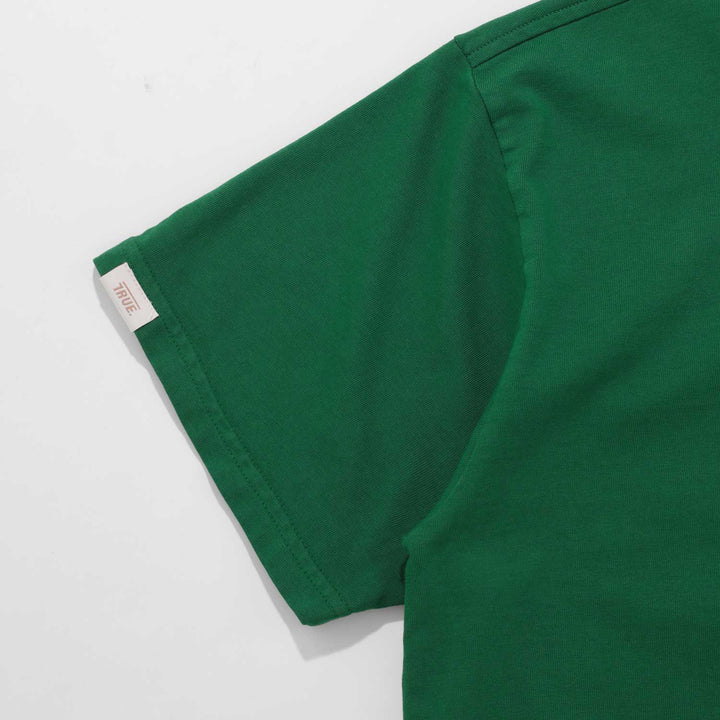 Camiseta Box Fit Corazón - Verde
