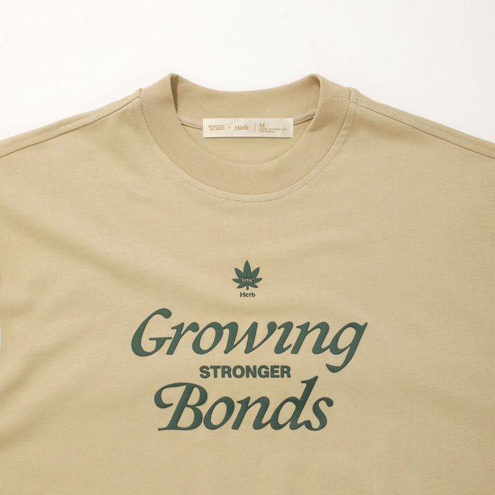 Camiseta Oversized Bonds True X Herb - Camel