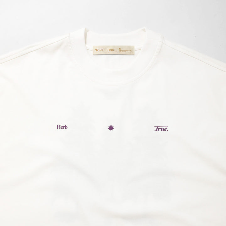 Camiseta Oversized Connected True X Herb - Crema