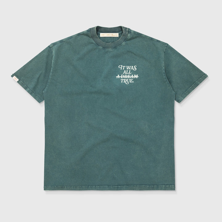 Camiseta Oversized Washed Dream - Verde