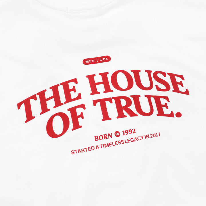 Camiseta Box Fit The House Of True - Blanca