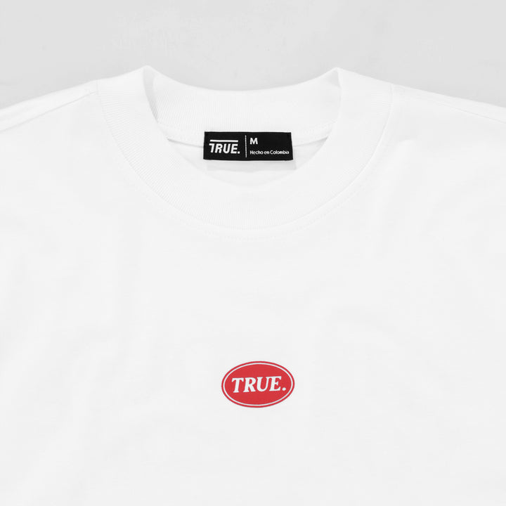 Camiseta Box Fit The House Of True - Blanca